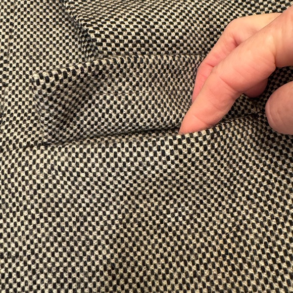 John Wanamaker Vintage Wool Herringbone Brown Blazer Sz 8 - Picture 3 of 9